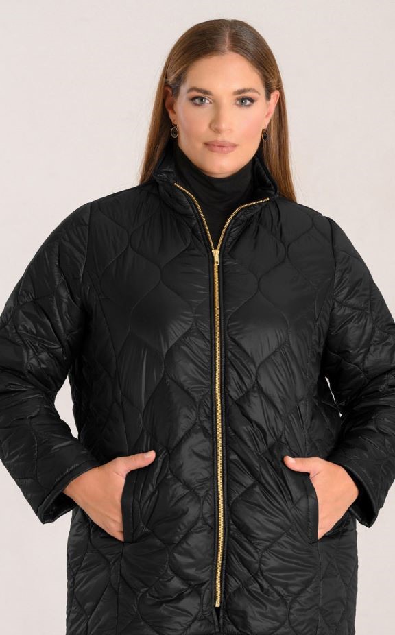 Μπουφάν ελαφρύ καπιτονέ με τσέπες και φερμουάρ Μπουφάν ελαφρύ καπιτονέ με τσέπες και φερμουάρ