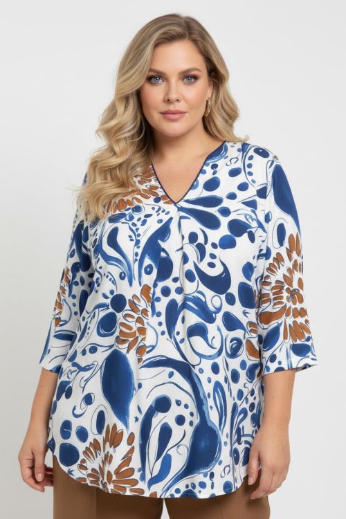 Εμπριμέ μπλούζα