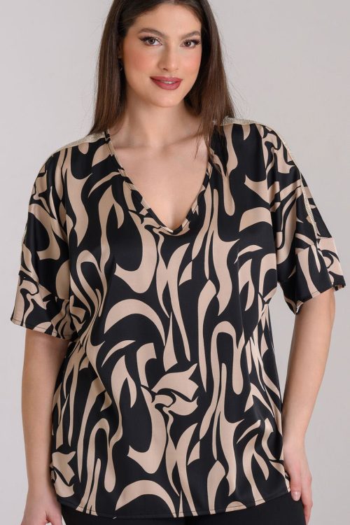 Σατέν μπλούζα