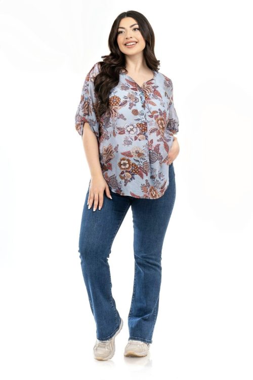 Πουκαμίσα με floral λεπτομέρειες