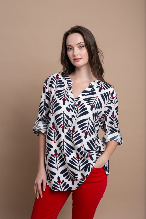 Πουκάμισο με floral σχέδια