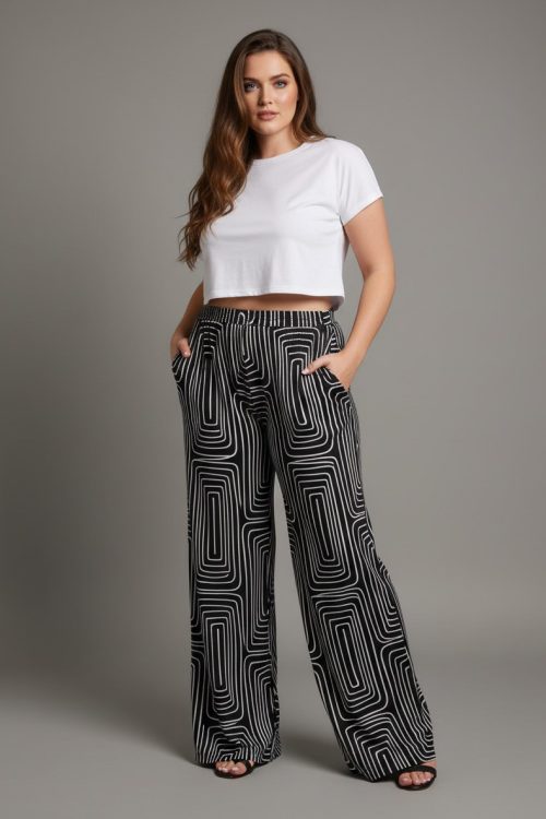 Παντελόνα με γεωμετρικά σχέδια