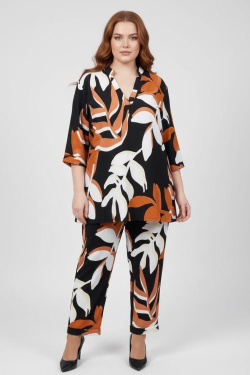 Floral παντελόνι