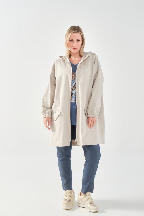 Καπαρντίνα με κουκούλα