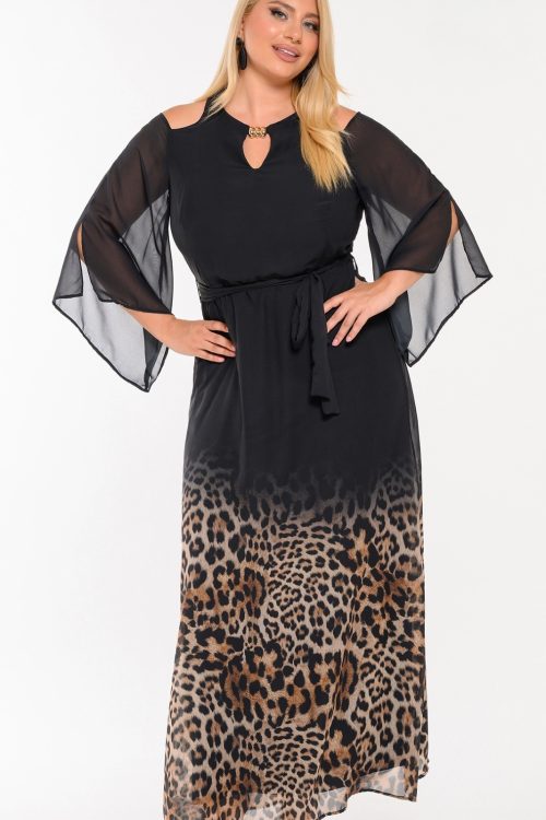 Dress with animal print